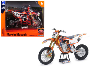 A KTM Red Bull SXF 450 Marvin Musquin 1:10-es méretarányú modellje, nordicamoto.ro