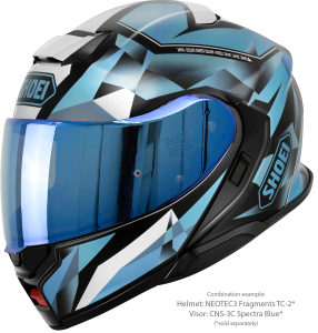 SHOEI NEOTEC3 FRAGMENTS TC-2 felhajtható sisak, kék/fekete/fehér, L-es méret, 5, nordicamoto.ro