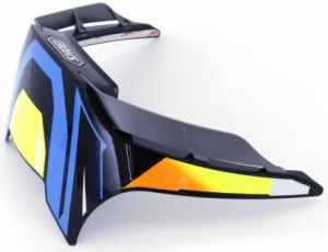 SHOEI XSPR3 sisak hátsó stabilizátor kiegészítő – kék / sárga / fehér, 1, nordicamoto.ro