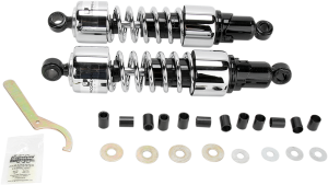 412 Series Cruiser Shocks Black, Chrome