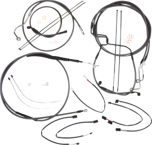 Black Pearl Designer Handlebar Installation Kit Black, 1, nordicamoto.ro