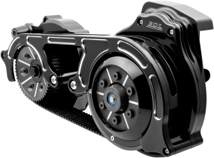 2(r) Open Belt Drive Kit With 2-piece Motor Plate Black