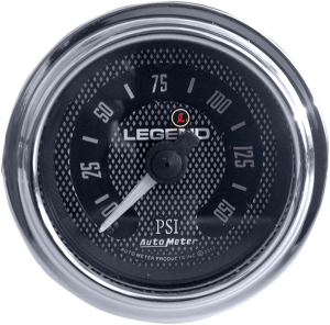 Fairing Mounted Led Backlit Psi Gauges Black, Diamond