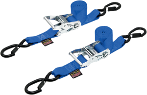 1-1/2(r) Ratchet With Safety Latch Hooks Blue
