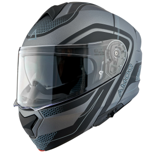 AMOQ Helmet MI100 Porto black/grey, 3XL, 4, nordicamoto.ro
