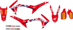 Blackbird Racing Replica Team Honda Hrc 2022 Graphics Kit With Seat Cover Red, 1, nordicamoto.ro