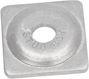 Square Backer Plates Silver, 1, nordicamoto.ro