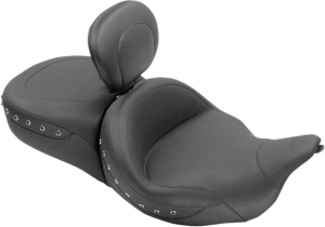 Super Touring 2-up Seat With Driver Backrest Option Black