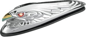 Eagle Head Front Fender Ornament Chrome