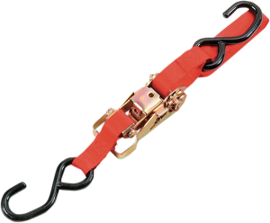 1(r) Heavy-duty Ratcheting Tie-downs Red, 1, nordicamoto.ro