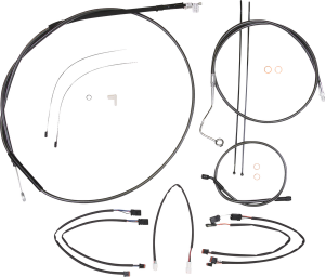 Black Pearl Designer Handlebar Installation Kit Black