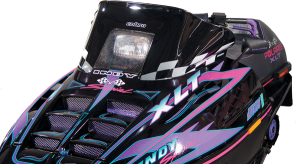 Cobra Windshield Black, White
