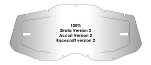 Airscreen lencse 100% Strata V2/Accuri V2/Racecraft V2 Gri, 4, nordicamoto.ro