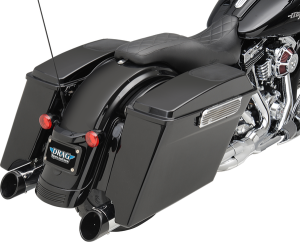 Curved License Plate Mount With Frame Gloss Black, 2, nordicamoto.ro
