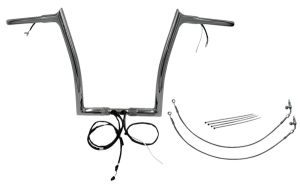 Plug & Play Ez Install 1-1/4(r) Pointed Top Handlebar Kit Silver