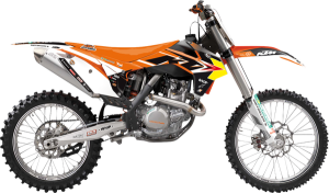 Trophy Graphic Kit With Seat Cover Yellow, Orange, Black, 1, nordicamoto.ro