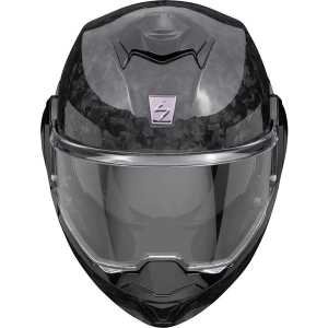 SCORPION EXO-TECH EVO ONYX SOLID CARBON hátrafelé nyitható moduláris sisak – Negru (fekete), S-es méret, 3, nordicamoto.ro