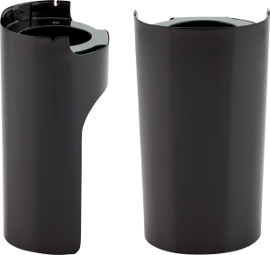 Fork Boot Covers Gloss Black, Powder-coated, 1, nordicamoto.ro