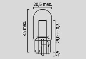 Filament Glass Wedge Bulbs Amber, 2, nordicamoto.ro