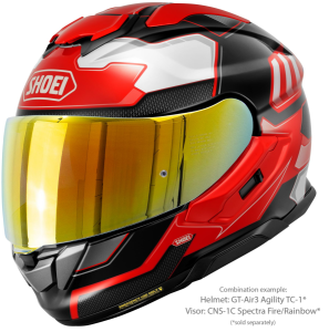 SHOEI GT-AIR3 AGILITY TC-1 teljes arcú sisak, fekete/piros/fehér, L-es méret, 5, nordicamoto.ro