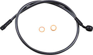Alternate Length Upper Brake Line Black, Black Pearl, 2, nordicamoto.ro