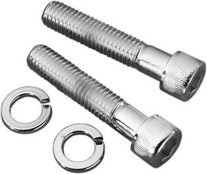 Custom Handlebar And Riser Mounting Bolts Silver