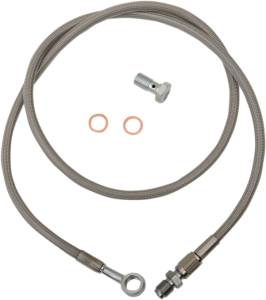 Extended Length Brake Line Silver