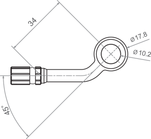 Banjo Varioflex Fitting Titan, 1, nordicamoto.ro