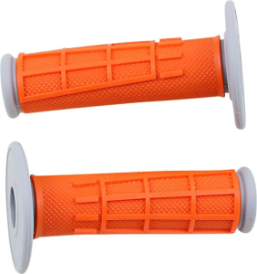 MOOSE RACING Comp Diamond Half Waffle Grips Orange, 1, nordicamoto.ro