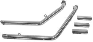 Drag Pipes Exhaust System Chrome
