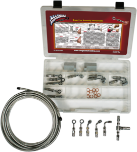 Byo® Build-your-own Dot Brake Line Builder Kit Chrome, 1, nordicamoto.ro