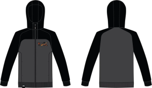 GFX ZIP-kapucnis pulóver