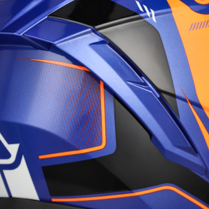 Acerbis X-way Graphic teljes arcú sisak, narancssárga/kék, S-es méret, 5, nordicamoto.ro