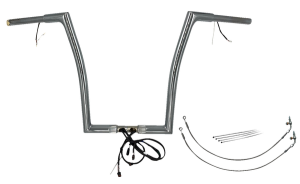Plug & Play Ez Install 1-1/4(r) Flat Top Handlebar Kit Silver