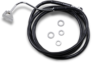 Extended Length Black Vinyl Brake Line Kit Black
