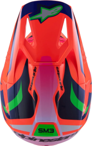 Alpinestars S-M3 Deegan gyermek sisak, narancssárga/rózsaszín/lila, M méret, 3, nordicamoto.ro