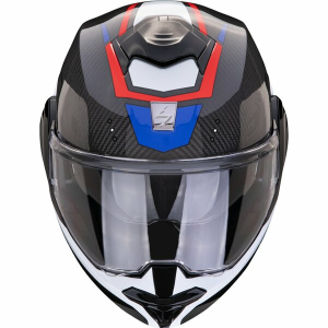 Casca modulara flip-back SCORPION EXO-TECH EVO CARBON ROVER M Negru/Verde, 3, nordicamoto.ro