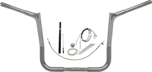 1-1/4(r) Ez Install Pointed Top Handlebar Kit Silver, 3, nordicamoto.ro