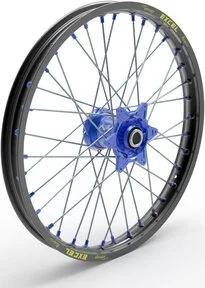 Elite Mx-en kerék, ezüst küllők, fekete, kék, ezüst