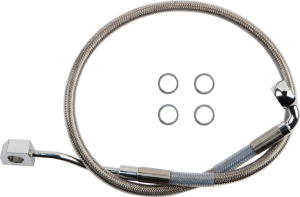 Rear Brake Line Silver, Polished
