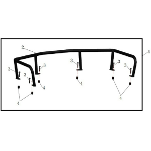 EXTENSIE PORTBAGAJ FAȚĂ ATV CFMOTO 600/625 TOURING NEGRU, 3, nordicamoto.ro