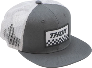 Hat Thor S23 Checkr Gy/wh Gray ONE SIZE, 2, nordicamoto.ro
