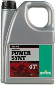 5w40-es olaj, Motorex 4T Power Synt 5W40 motorolaj, 4 l, nordicamoto.ro