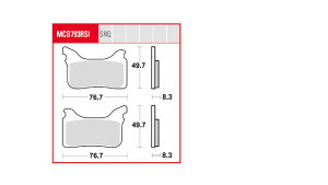Trq Brake Pad Sintered Race, 3, nordicamoto.ro
