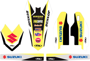 Trim Kit Graphics Black, White, Yellow, 1, nordicamoto.ro