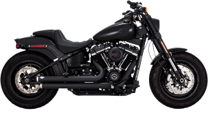 Big Shots Staggered 2-into-2 Exhaust System Black, 1, nordicamoto.ro