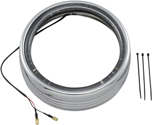 Led Halo Headlight And Passing Light Trim Rings Chrome, 4, nordicamoto.ro