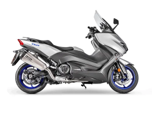 Racing Line Full Exhaust System Scooter Silver, Black, 4, nordicamoto.ro