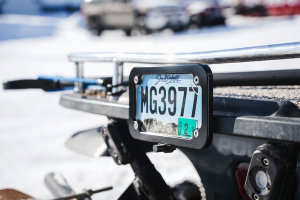 Lighted License Plate Mount Black
