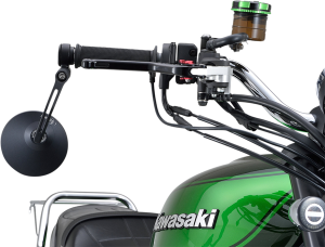Aluminum Bar End Mirror Black, 4, nordicamoto.ro